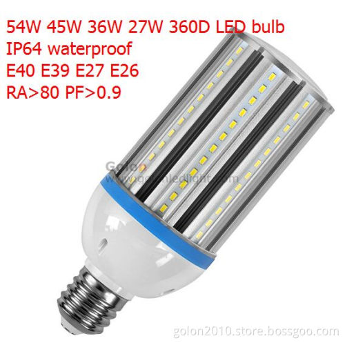 E40 LED Corn Bulb, 36W IP64 3800lm 100-300VAC E40 LED Street Bulb